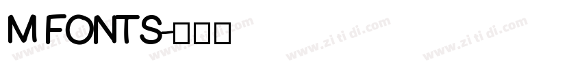 M FONTS字体转换